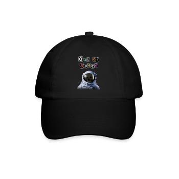 Out of Space - Travis Scott Style Astronaut - Baseballkappe - Schwarz/Schwarz - Vorne