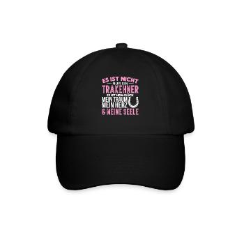 Trakehner Pferdebesitzer Pferde Reiter Geschenk - Baseballkappe - Schwarz/Schwarz - Vorne