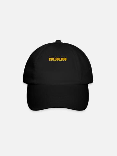 CF0,000,000 CFO - Baseballkappe - Schwarz/Schwarz
