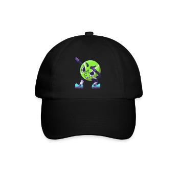 Dabbing Tennis Sport Kinder Geschenk - Baseballkappe - Schwarz/Schwarz - Vorne