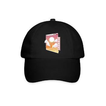 Vaporwave Ästhetische Kunst Retro Japanisch Japan - Baseballkappe - Schwarz/Schwarz - Vorne