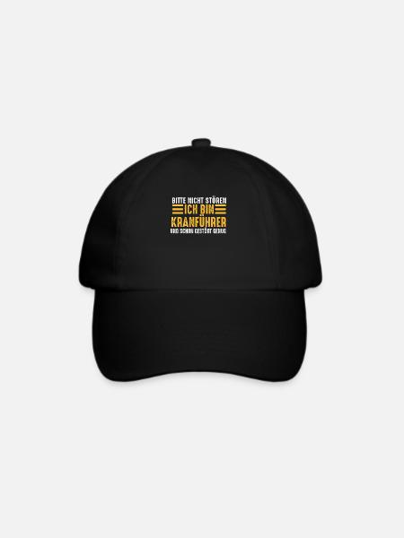 Kran Kranführer Hausbau Baustelle Handwerker - Baseballkappe - Schwarz/Schwarz