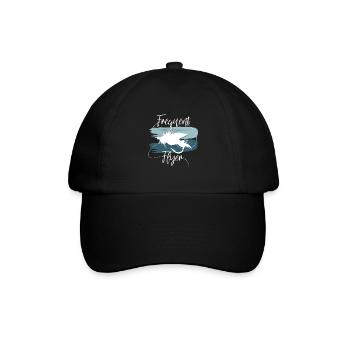 Hobby Fliegenfischer Fliegenfischen Geschenkidee - Baseballkappe - Schwarz/Schwarz - Vorne