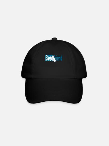 Bester Freund - Baseballkappe - Schwarz/Schwarz