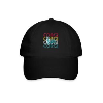 Corgi - Baseballkappe - Schwarz/Schwarz - Vorne
