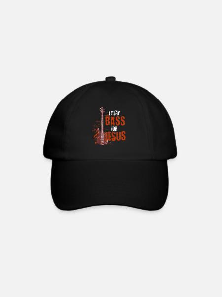 Bassgitarre - Baseballkappe - Schwarz/Schwarz