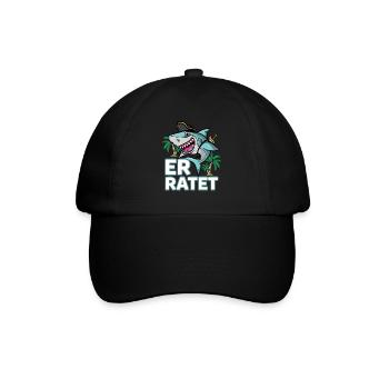 Hai Junggesellenabschied Heirat Hochzeit Bräutigam - Baseballkappe - Schwarz/Schwarz - Vorne
