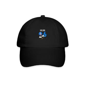 Ich bin 6 - Baseballkappe - Schwarz/Schwarz - Vorne