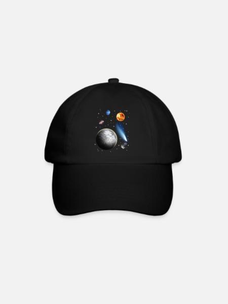 Universum - Baseballkappe - Schwarz/Schwarz