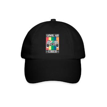 40.Geburtstag 40 jahre 40.Geburtstag Mann 40 - Baseballkappe - Schwarz/Schwarz - Vorne
