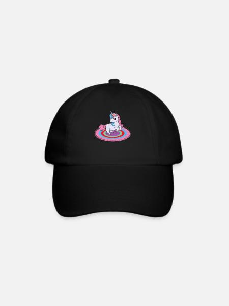 Einhorn Einhörner - Baseballkappe - Schwarz/Schwarz