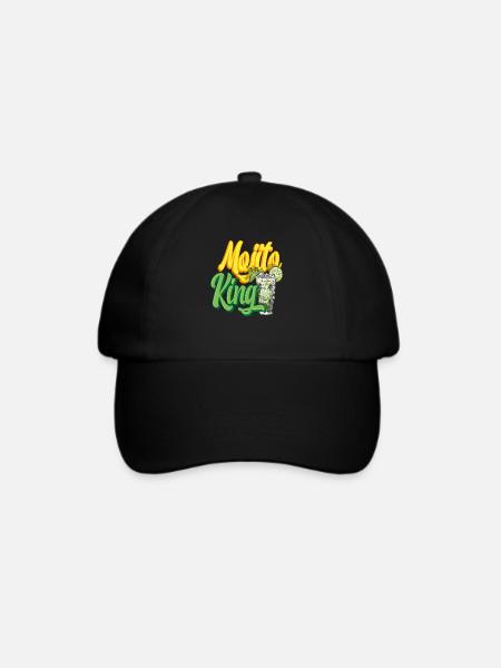 Mojito König - Baseballkappe - Schwarz/Schwarz