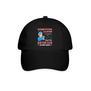 Altenpflegerin Pflegedienst Pflegehelferin Pflege - Baseballkappe - Schwarz/Schwarz - Vorne