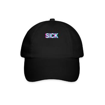 Sick Krank Krass Krasso Sickmode Sick - Baseballkappe - Schwarz/Schwarz - Vorne