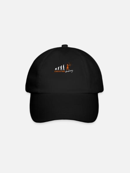 Evolution Bogenschießen Bogenschütze Bogen - Baseballkappe - Schwarz/Schwarz