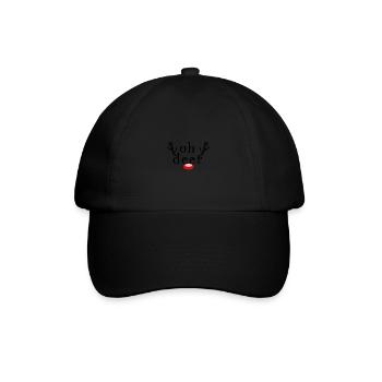 OH DEER - Baseballkappe - Schwarz/Schwarz - Vorne