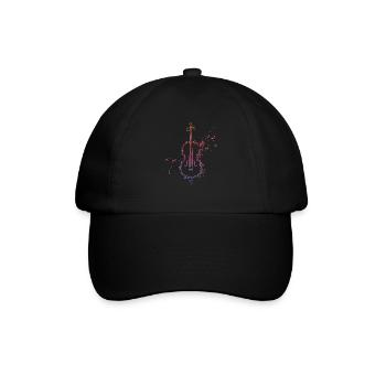 Cello Cellospieler Orchester - Baseballkappe - Schwarz/Schwarz - Vorne