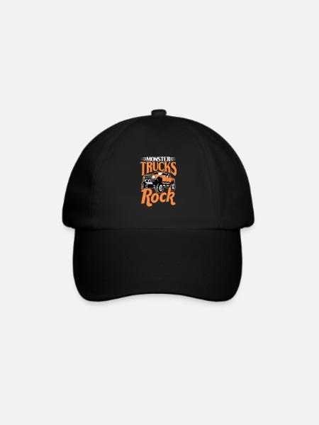 Monstertruck - Baseballkappe - Schwarz/Schwarz