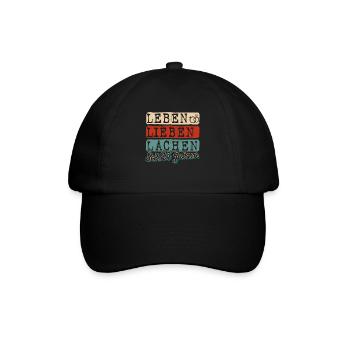 Silberhochzeit Geschenk 25 Jahre Hochzeitstag - Baseballkappe - Schwarz/Schwarz - Vorne