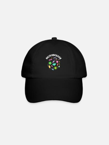 Mikrobiologie Wissenschaftler Bakterien Mikroskop - Baseballkappe - Schwarz/Schwarz