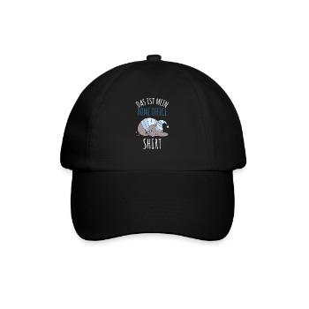Mein Home Office Shirt Elefant Bürohumor Geschenk - Baseballkappe - Schwarz/Schwarz - Vorne