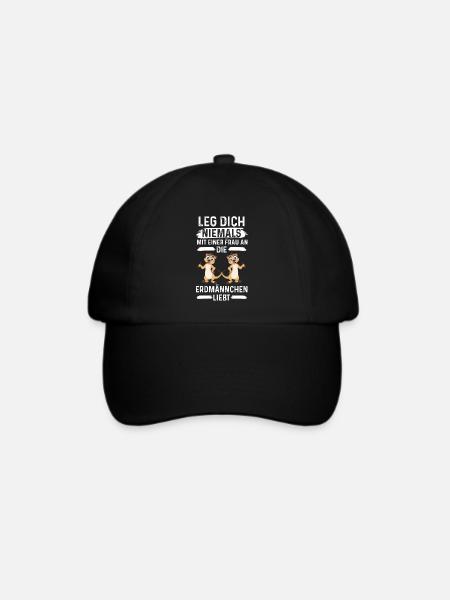 Erdmännchen Erdmännchenliebhaber Lustige Sprüche - Baseballkappe - Schwarz/Schwarz
