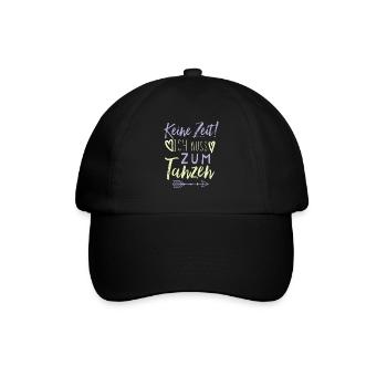 Tanzen Spruch lustig - Baseballkappe - Schwarz/Schwarz - Vorne