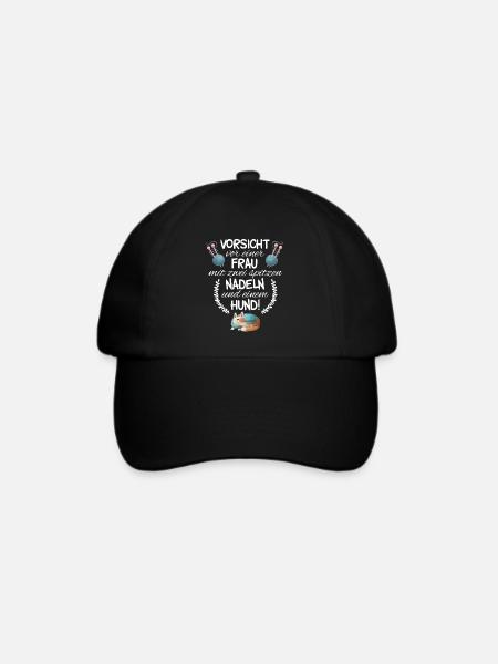 Perfekter Wolle Spruch für Mütter Geschenk - Baseballkappe - Schwarz/Schwarz