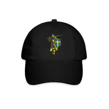 Schwedischer Ritter - Baseballkappe - Schwarz/Schwarz - Vorne