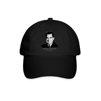 Richard Nixon Quote - Baseballkappe - Schwarz/Schwarz - Vorne