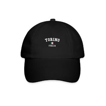 Turin Torino Italien - Baseballkappe - Schwarz/Schwarz - Vorne