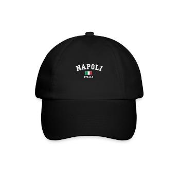 Napoli Italien - Baseballkappe - Schwarz/Schwarz - Vorne