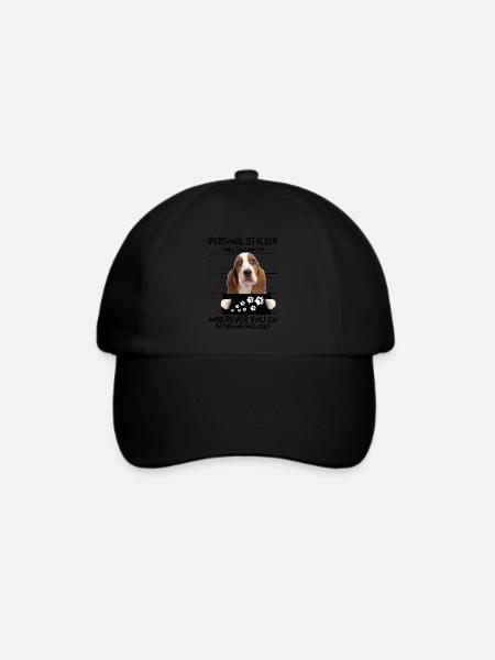 Basset Hound - Baseballkappe - Schwarz/Schwarz