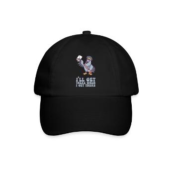 I'll Get There When I Get There - Briefträger - Baseballkappe - Schwarz/Schwarz - Vorne