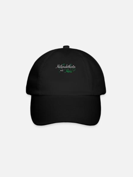 Heilpraktiker Heilpraktikerin Naturheilkunde - Baseballkappe - Schwarz/Schwarz
