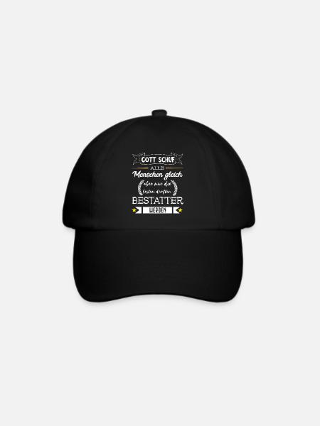 Lustige Bestatter Friedhof Bestattung Geschenke - Baseballkappe - Schwarz/Schwarz