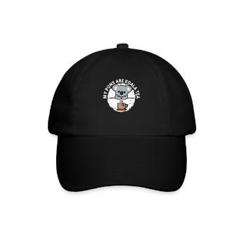 My Puns Are Koala Tea - Baseballkappe - Schwarz/Schwarz - Vorne