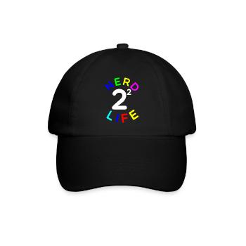 Nerd Math Life - Baseballkappe - Schwarz/Schwarz - Vorne