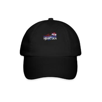 Hrvatska - Baseballkappe - Schwarz/Schwarz - Vorne
