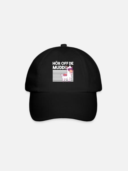 DDR Lama Alpaka Sprüche Geschenk - Baseballkappe - Schwarz/Schwarz