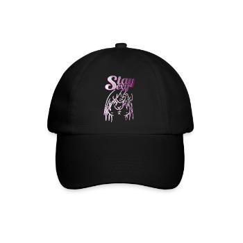 Beautiful Girl Stay Sexy - Baseballkappe - Schwarz/Schwarz - Vorne