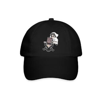 Verheiratet lustig - Baseballkappe - Schwarz/Schwarz - Vorne
