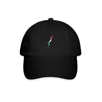 Lago Maggiore Italien - Baseballkappe - Schwarz/Schwarz - Vorne