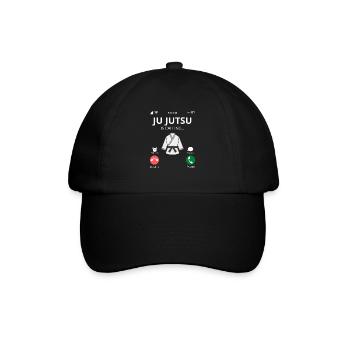Ju Jutsu - Geschenkideen Kampfsport - Baseballkappe - Schwarz/Schwarz - Vorne