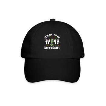 Autismus Bewusstsein - Baseballkappe - Schwarz/Schwarz - Vorne