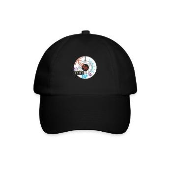 I listen K-Pop... K-Pop - Baseballkappe - Schwarz/Schwarz - Vorne
