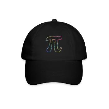 Irrationale Zahl Pi 3,14 Mathe Bunt - Baseballkappe - Schwarz/Schwarz - Vorne