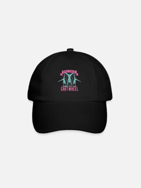 Akrobatik Design für einen Turnen Fan - Baseballkappe - Schwarz/Schwarz