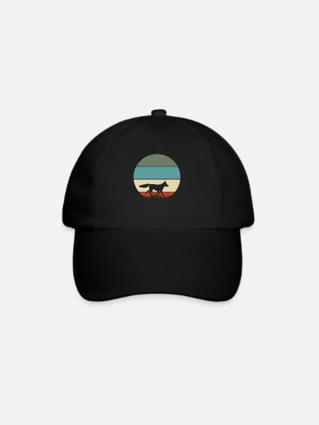 Fuchs - Baseballkappe - Schwarz/Schwarz