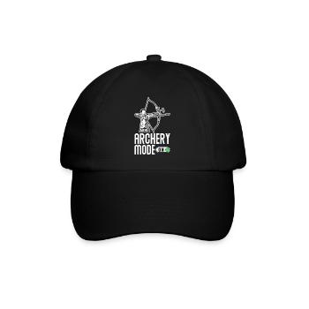 Bogenschießen Spruch lustig - Baseballkappe - Schwarz/Schwarz - Vorne